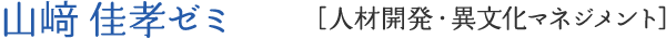 山﨑 佳孝ゼミ [人材開発・異文化マネジメント]